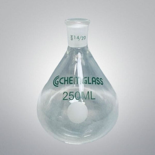 Chemglass Heavy Wall Apollo Flask 250 mL 14/20 Outer Joint Total of 3 Flasks Glassware Chemglass