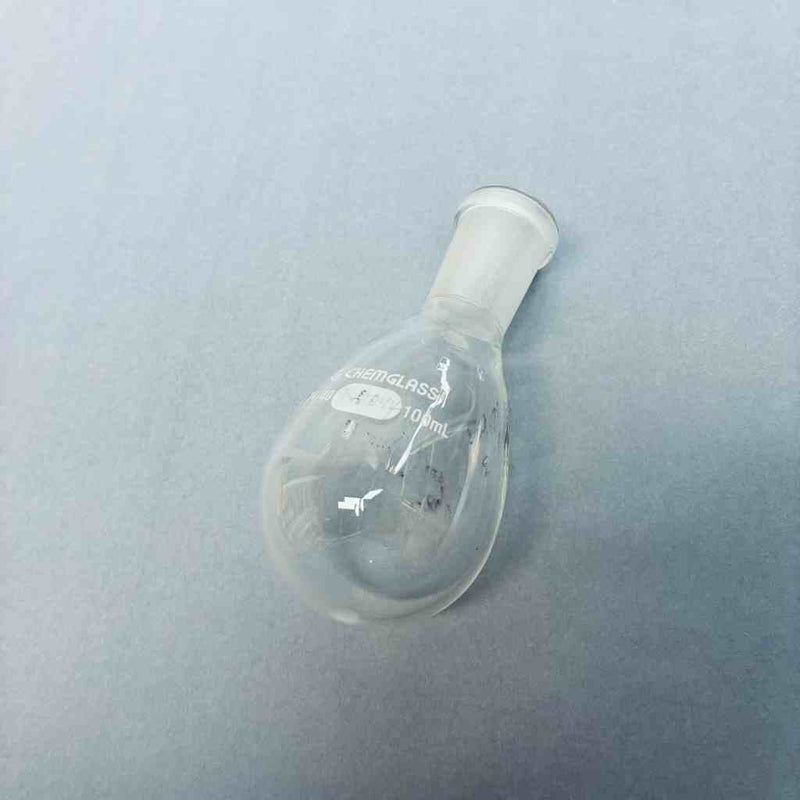 Chemglass Heavy Wall Recovery Flask 100 ml 24/40 Outer Joint Lot of 4 Flasks Jointed Glassware Chemglass
