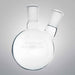 Chemglass Heavy Wall Round Bottom Flask 2 Neck 14/20 15 ml - Lot of 2 Flasks Jointed Glassware Chemglass
