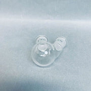 Chemglass Heavy Wall Round Bottom Flask 2 Neck 14/20 15 ml - Lot of 2 Flasks Jointed Glassware Chemglass