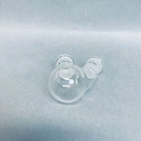 Chemglass Heavy Wall Round Bottom Flask 2 Neck 14/20 15 ml - Lot of 2 Flasks Jointed Glassware Chemglass