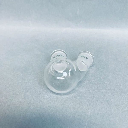 Chemglass Heavy Wall Round Bottom Flask 2 Neck 14/20 15 ml - Lot of 2 Flasks Jointed Glassware Chemglass