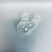 Chemglass Heavy Wall Round Bottom Flask 2 Neck 14/20 15 ml - Lot of 2 Flasks Jointed Glassware Chemglass