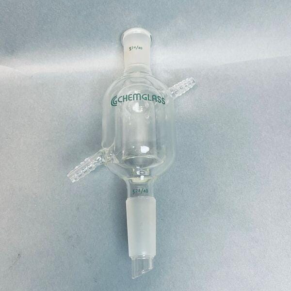 Chemglass High Efficiency Reflux Condenser 24/40 Joint 225 x 65 mm Glassware Chemglass