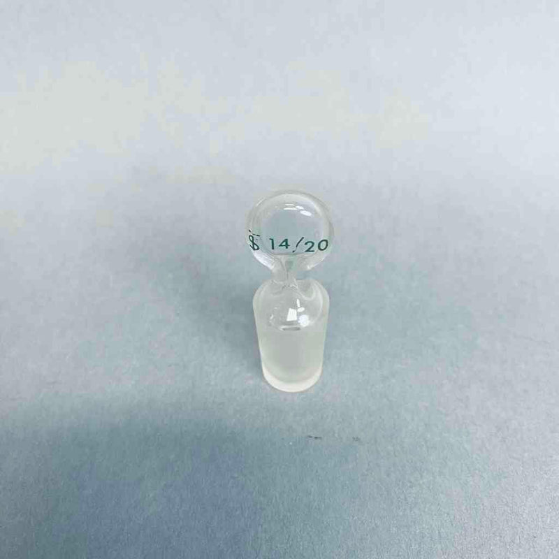 Chemglass Hollow Pennyhead Stopper 14/20 Inner Joint Lot of 5 Stoppers Jointed Glassware Chemglass