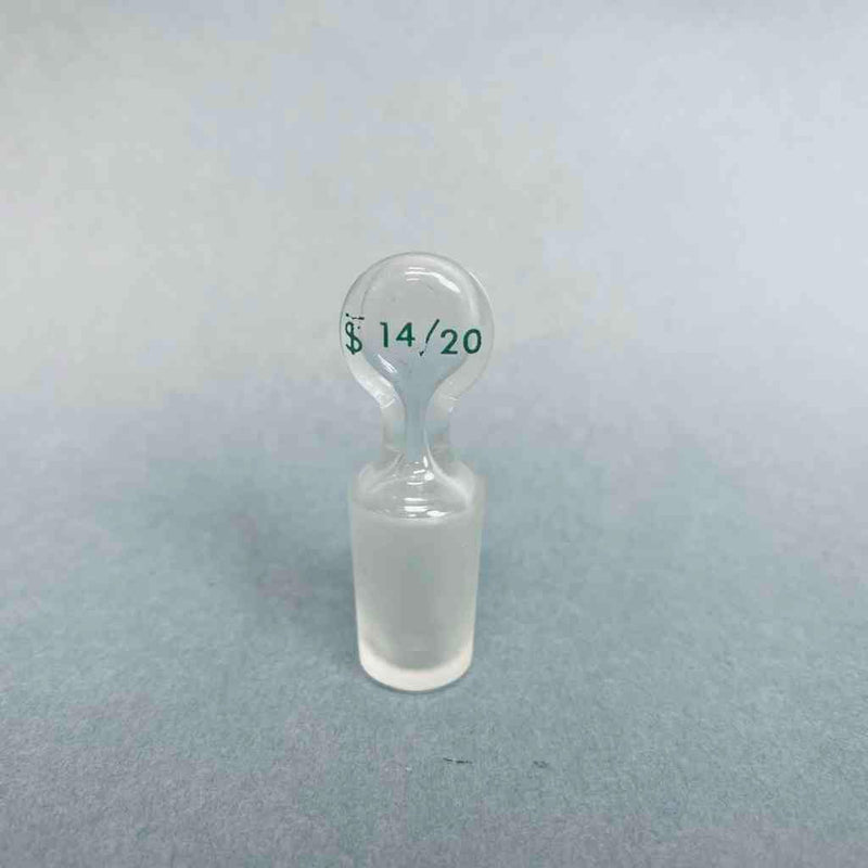 Chemglass Hollow Pennyhead Stopper 14/20 Inner Joint Lot of 5 Stoppers Jointed Glassware Chemglass