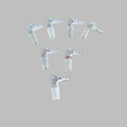 Chemglass Inlet Adapter 90 Degree 14/20 Joint Total of 7 Adapters Glassware Chemglass