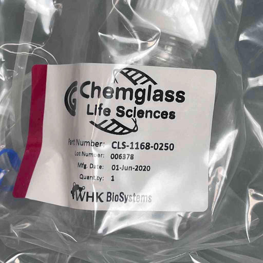 Chemglass Media Bottle Assembly 250 ml 2 Port PETG Case of 10 Bottles Bottles Chemglass