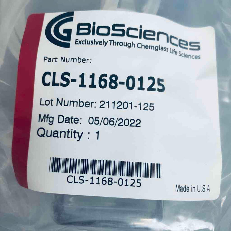 Chemglass Media Bottle Assembly PETG 125 ml Advantaflex Tubing Bottles Chemglass