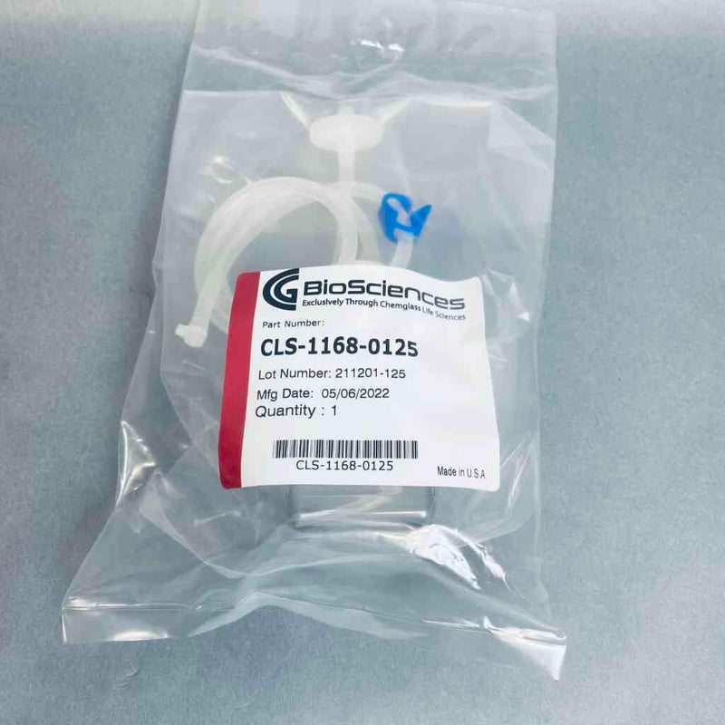 Chemglass Media Bottle Assembly PETG 125 ml Advantaflex Tubing Bottles Chemglass