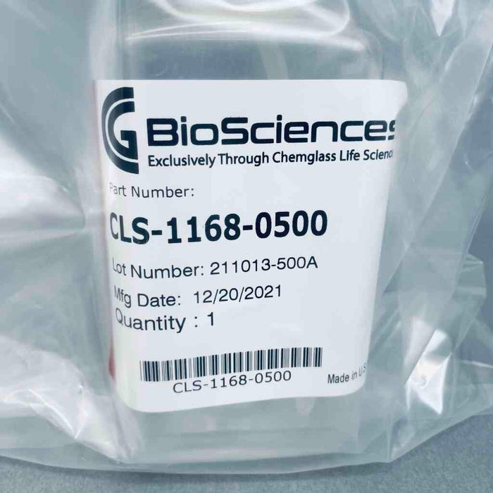 Chemglass Media Bottle Assembly PETG 500 ml Advantaflex Tubing Pack of 5 Bottles Bottles Chemglass
