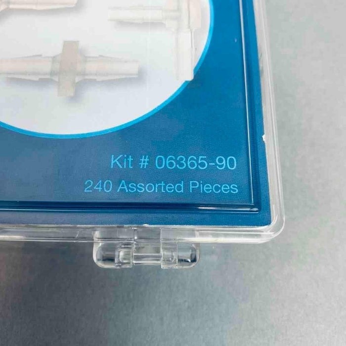Chemglass Miniature Barbed Polypropylene Fittings Kit Includes Straight, Elbow, Tee, and Reducing Fittings 240 Pieces Other Fittings & Adapters Chemglass