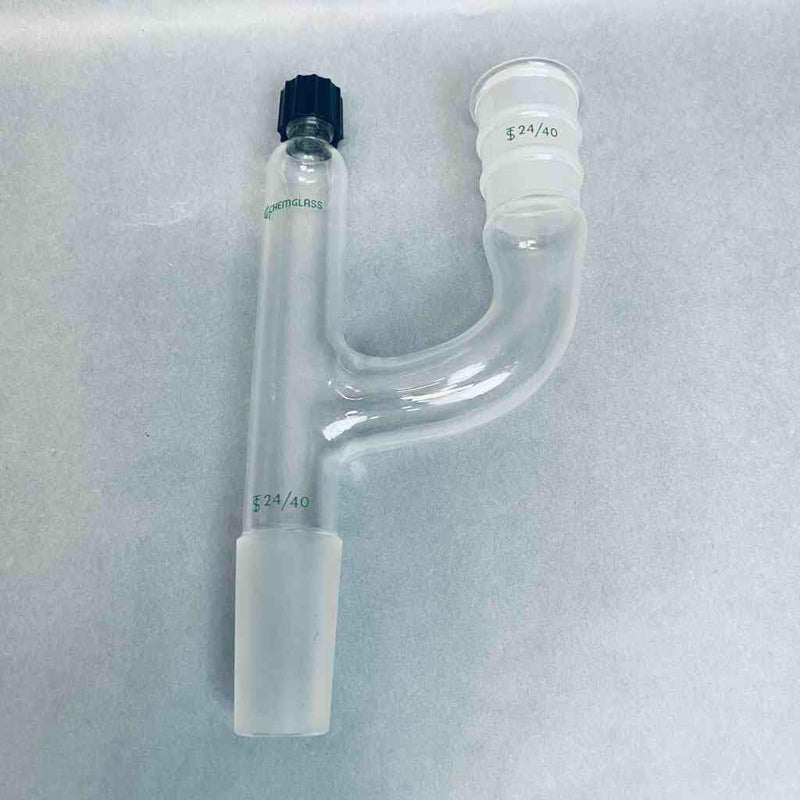Chemglass Modified Claisen Adapter 24/40 with #7 Chem-Thread for Thermometer Glassware Chemglass