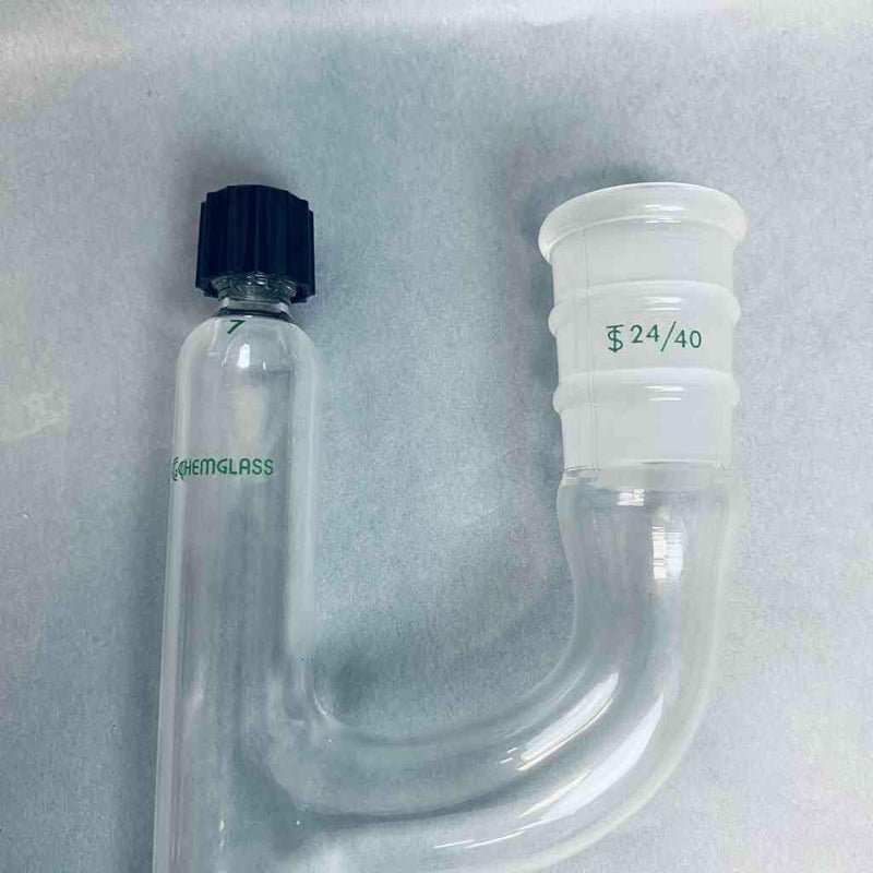 Chemglass Modified Claisen Adapter 24/40 with #7 Chem-Thread for Thermometer Glassware Chemglass