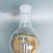 Chemglass Modified Rotary Evaporator Bump Trap 250 ml 24/40 Upper 29/26 Lower Jointed Glassware Chemglass