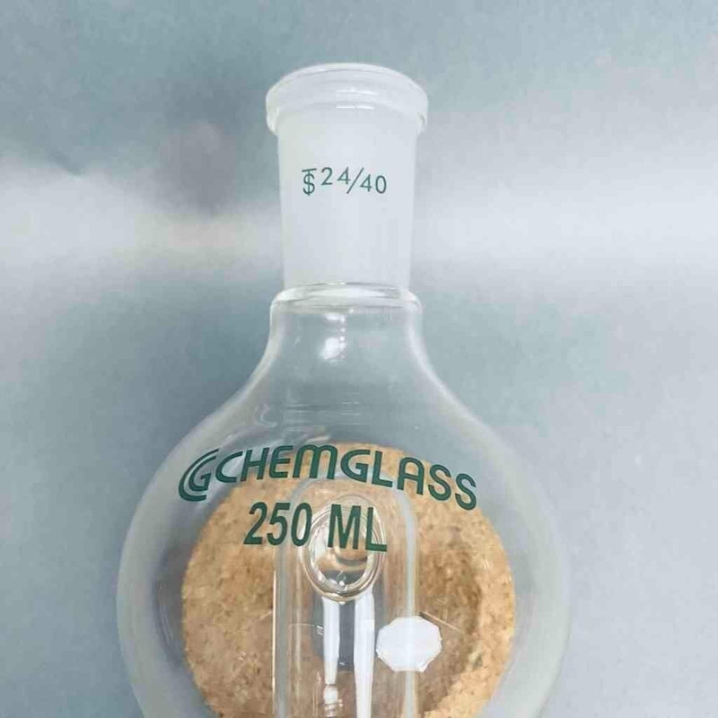 Chemglass Modified Rotary Evaporator Bump Trap 250 ml 24/40 Upper 29/26 Lower Jointed Glassware Chemglass