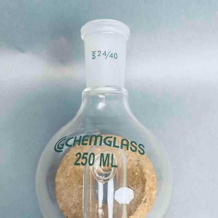Chemglass Modified Rotary Evaporator Bump Trap 250 ml 24/40 Upper 29/26 Lower Jointed Glassware Chemglass