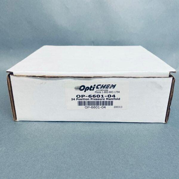 Chemglass OptiChem Pressure Manifold 24 Position with 2 Cartridge Holders Sanitary Fittings Chemglass