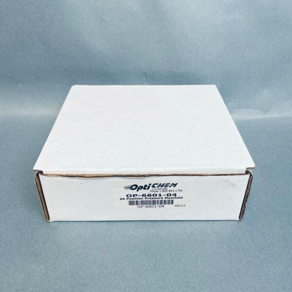 Chemglass OptiChem Pressure Manifold 24 Position with 2 Cartridge Holders Sanitary Fittings Chemglass
