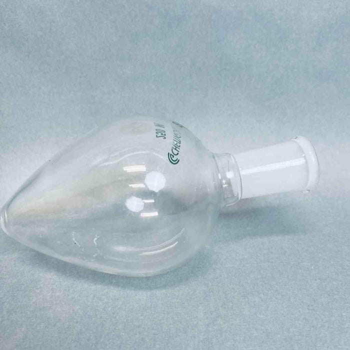 Chemglass Pear Shaped Boiling Flask 250 ml 24/40 Joint Jointed Glassware Chemglass