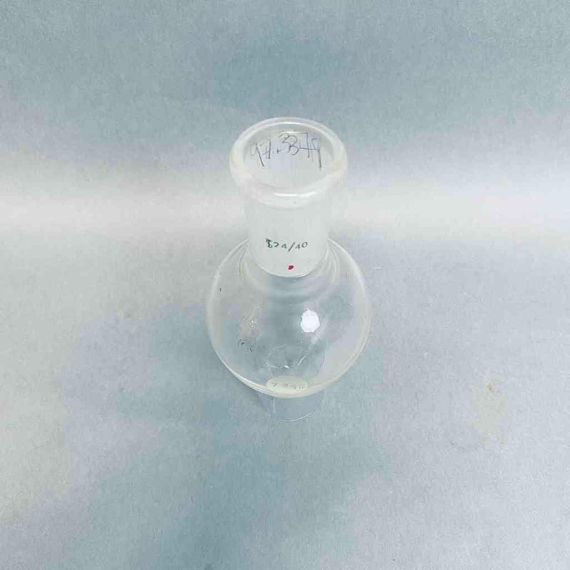 Chemglass Pear Shaped Flask 100 ml Heavy Wall 24/40 Outer Joint Lot of 3 Flasks Lab Flasks Chemglass