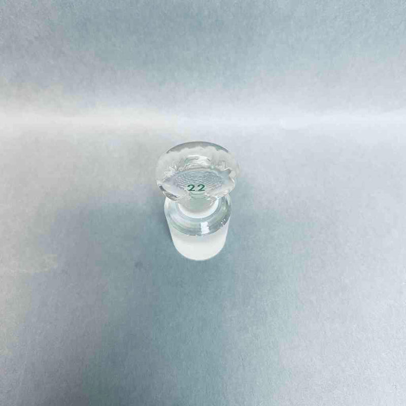 Chemglass Pennyhead Stopper #22 Solid Flask Length Lot of 9 Stoppers Jointed Glassware Chemglass