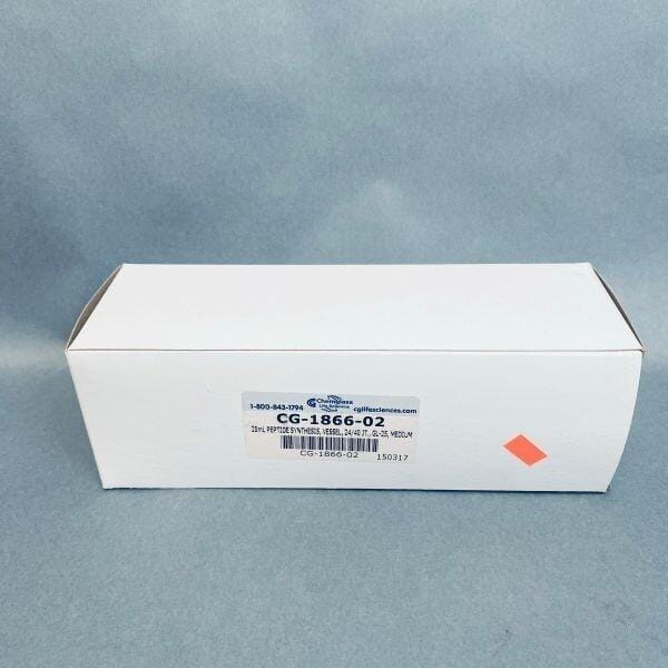 Chemglass Peptide Synthesis Vessel 25 ml 24/40 Joint GL 25 Medium Frit Glassware Chemglass