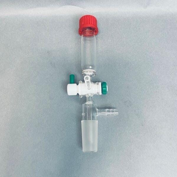 Chemglass Peptide Synthesis Vessel 25 ml 24/40 Joint GL 25 Medium Frit Glassware Chemglass