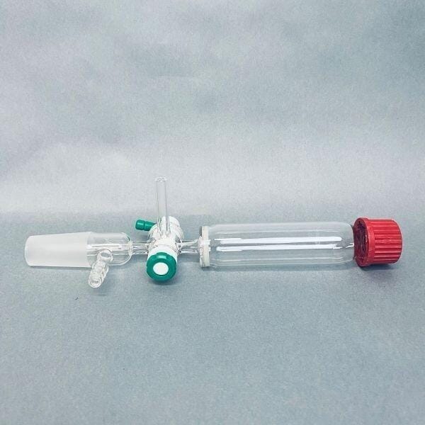 Chemglass Peptide Synthesis Vessel 50 ml 24/40 Joint GL 25 Medium Frit Glassware Chemglass