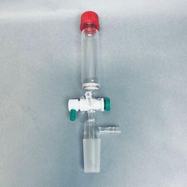 Chemglass Peptide Synthesis Vessel 50 ml 24/40 Joint GL 25 Medium Frit Glassware Chemglass