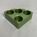 Chemglass Pie Wedge 4 Place for 30 ml Vials 28 x 73 mm Green Lab Equipment Chemglass