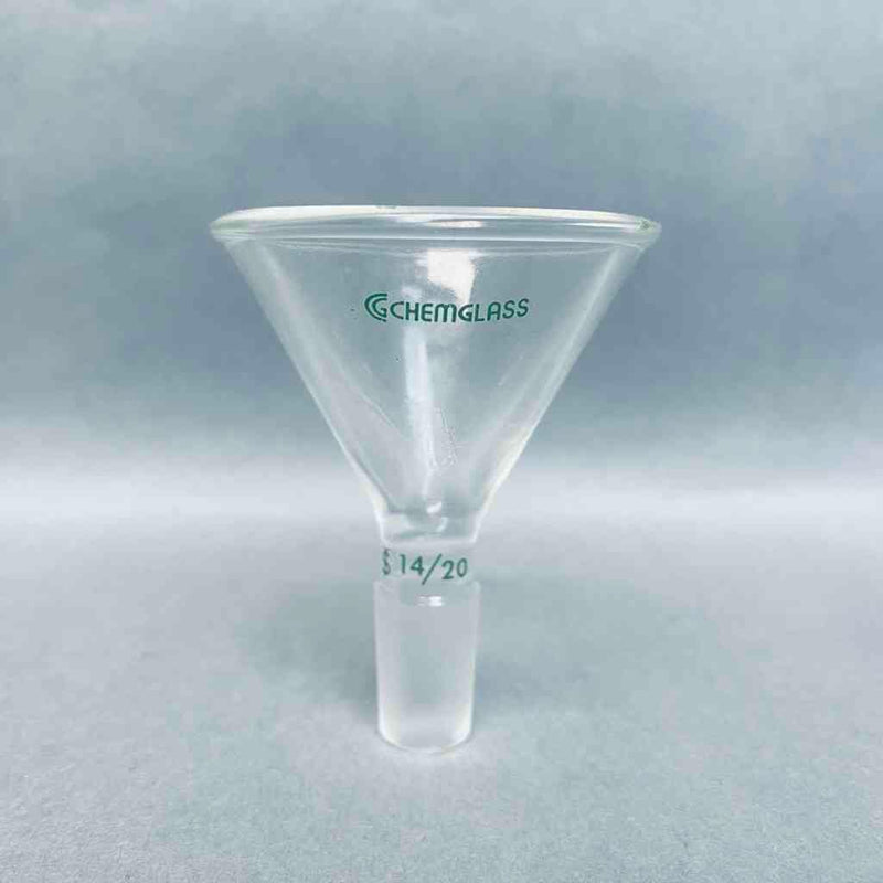 Chemglass Powder Funnel 50 mm 14/20 Lower Joint 60 Degree Lot of 5 Funnels Funnels Chemglass