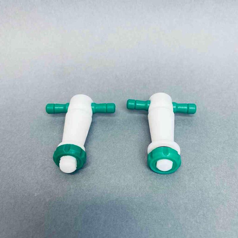 Chemglass PTFE Stopcock 4 mm Bore 15.2/30 Plug Size Lot of 2 Stopcocks Jointed Glassware Chemglass