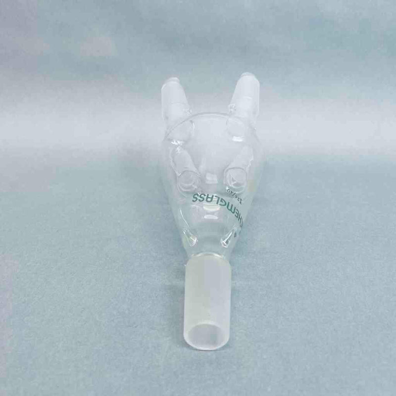 Chemglass Receiving Flask 50 ml with Hooks 24/40 Joints Glassware Chemglass