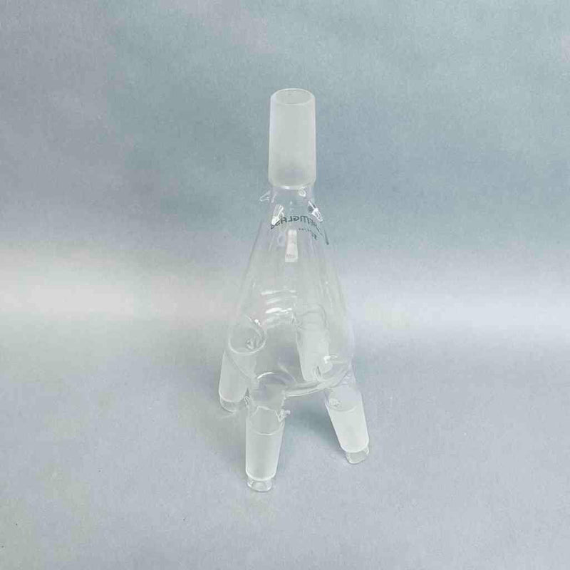 Chemglass Receiving Flask 50 ml with Hooks 24/40 Joints Glassware Chemglass