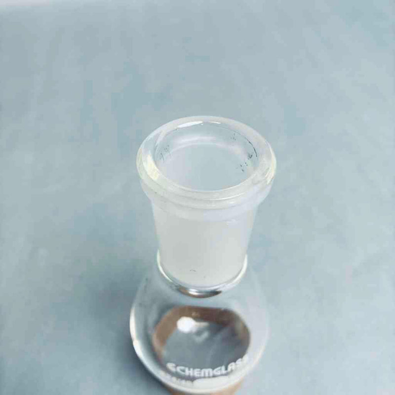 Chemglass Recovery Flask 50 ml Heavy Wall 24/40 Outer Joint - Lot of 5 Flasks Lab Flasks Chemglass