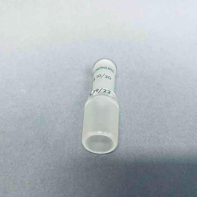 Chemglass Reducing Connecting Adapter 10/30 Outer to 19/22 Lower Inner Jointed Glassware Chemglass