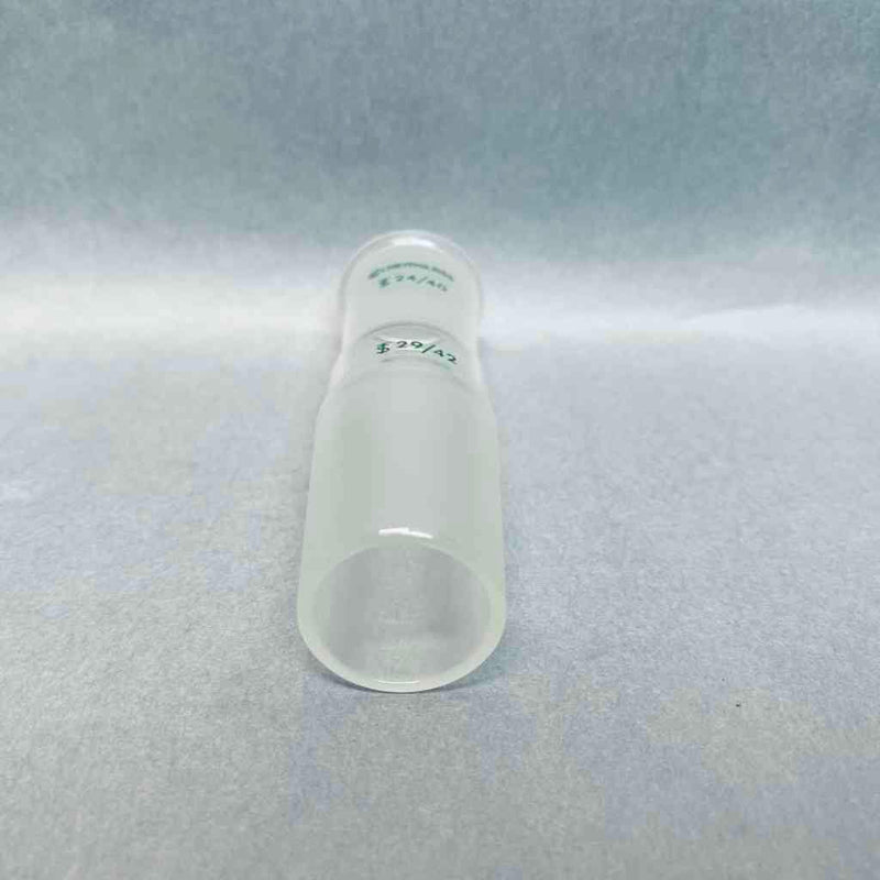Chemglass Reducing Connecting Adapter 24/40 Outer to 29/42 Lower Inner Jointed Glassware Chemglass