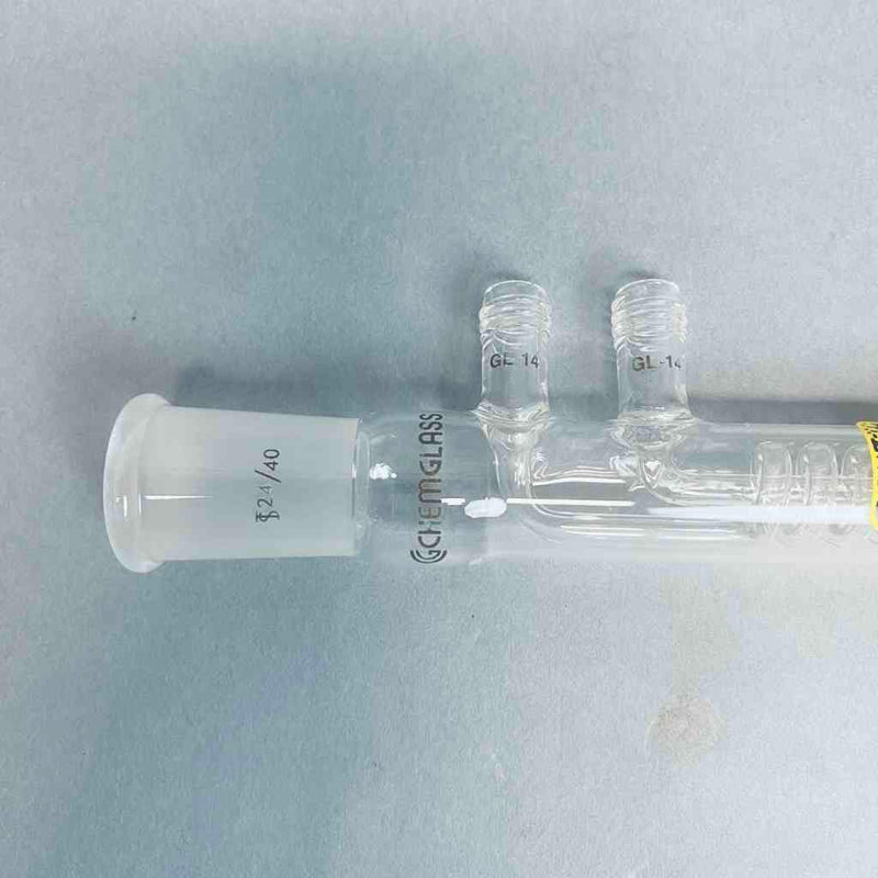 Chemglass Reflux Condenser 315mm 24/40 Joint Glassware Chemglass