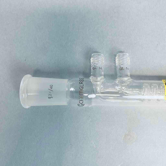 Chemglass Reflux Condenser 315mm 24/40 Joint Glassware Chemglass