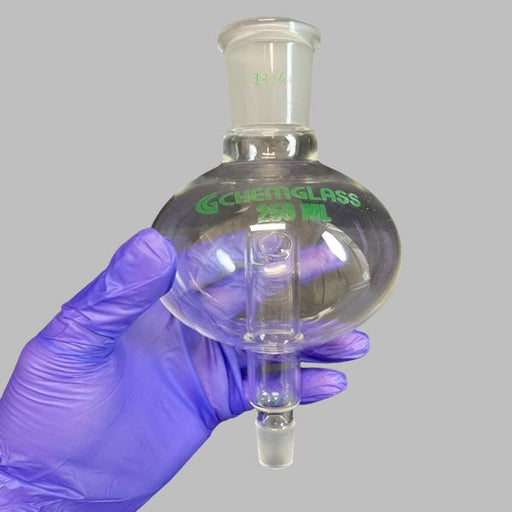 Chemglass Rotary Evaporator Bump Trap 250 ml 24/40 Inner and 14/20 Outer Joint Other Chemglass