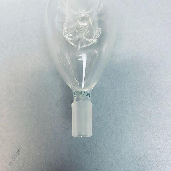 Chemglass Rotary Evaporator Bump Trap Self Washing 100mL 24/40 14/20 Joints Jointed Glassware Chemglass