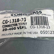 Chemglass Rotary Evaporator Connector Double Threaded for 20-400 Vials Glassware Adapters Chemglass