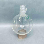 Chemglass Round Bottom 250 ml 3 Neck Flask 14/20 STJ Angled with Morton Indents Jointed Glassware Chemglass