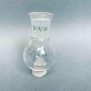 Chemglass Round Bottom Flask 10 ml Heavy Wall 14/20 Outer Joint - Lot of 5 Jointed Glassware Chemglass