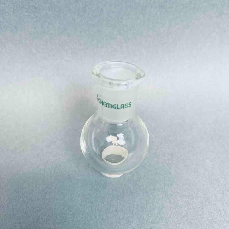 Chemglass Round Bottom Flask 10 ml Heavy Wall 14/20 Outer Joint - Lot of 5 Jointed Glassware Chemglass