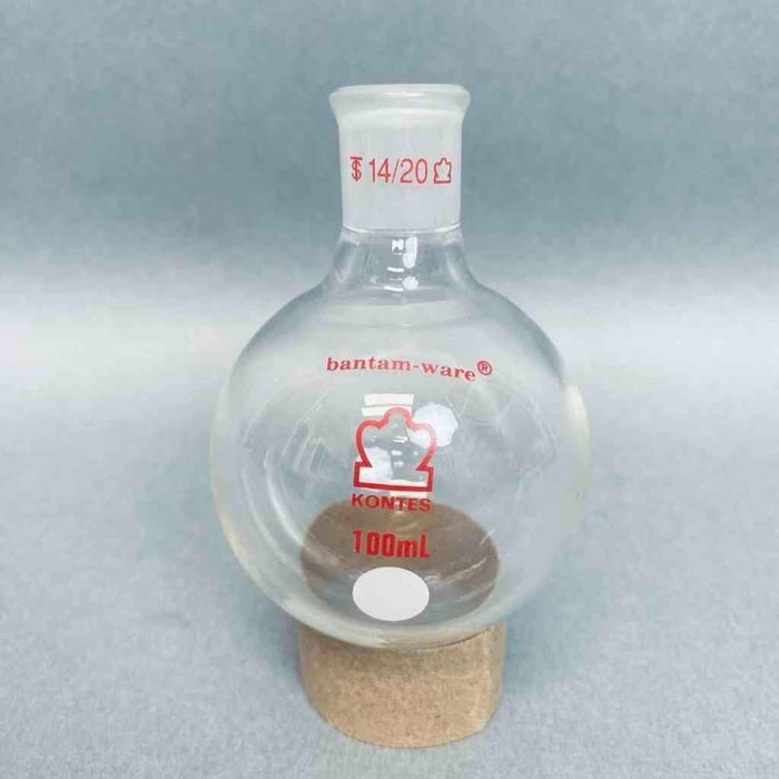 Chemglass Round Bottom Flask 14/20 Joint Assorted Lot of 12 Flasks Jointed Glassware Chemglass