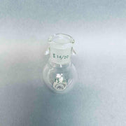 Chemglass Round Bottom Flask 15 ml 14/20 Outer Joint with Hooks - Lot of 7 Jointed Glassware Chemglass