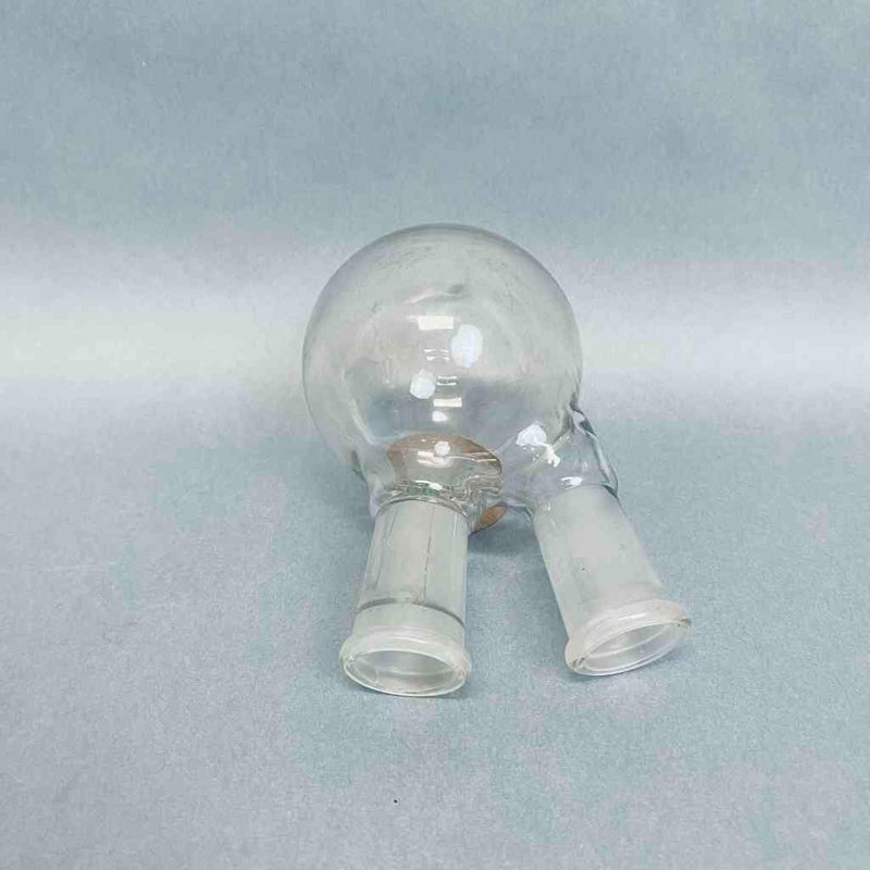 Chemglass Round Bottom Flask 2 Neck 250 ml 24/40 Joints Angled Neck Jointed Glassware Chemglass