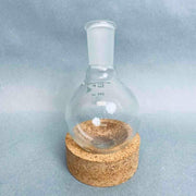 Chemglass Round Bottom Flask 200 ml Heavy Wall 24/40 Joint Lot of 3 Flasks Jointed Glassware Chemglass